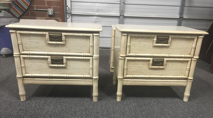 Faux Bamboo Nightstands