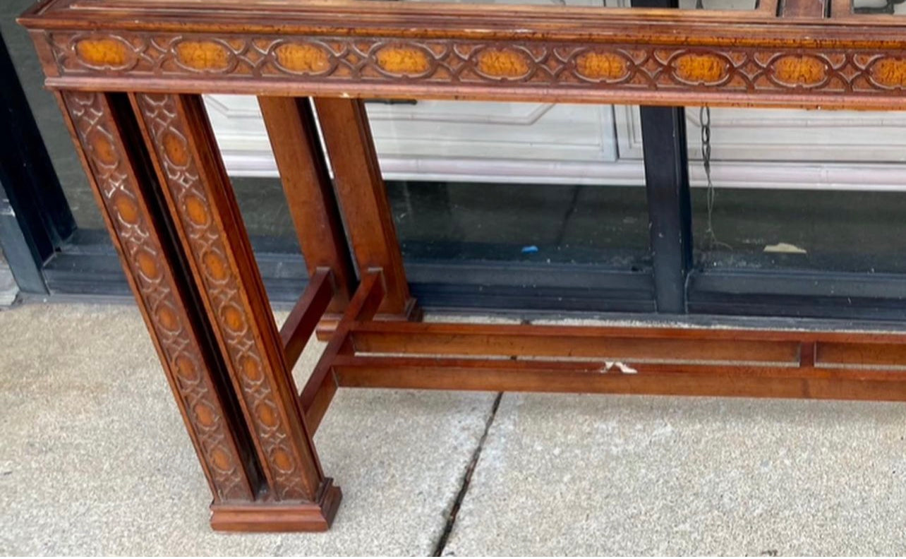 Fretwork Console Table