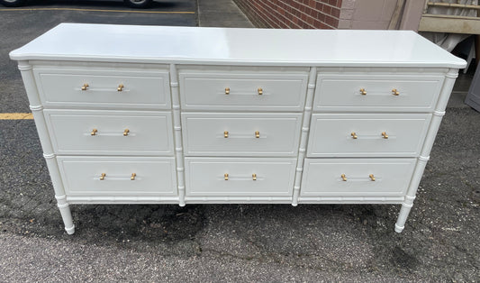 Ready to Ship, White Lacquered Dresser