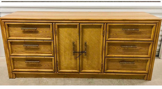 Faux Bamboo Dresser with Door - Lea Industries