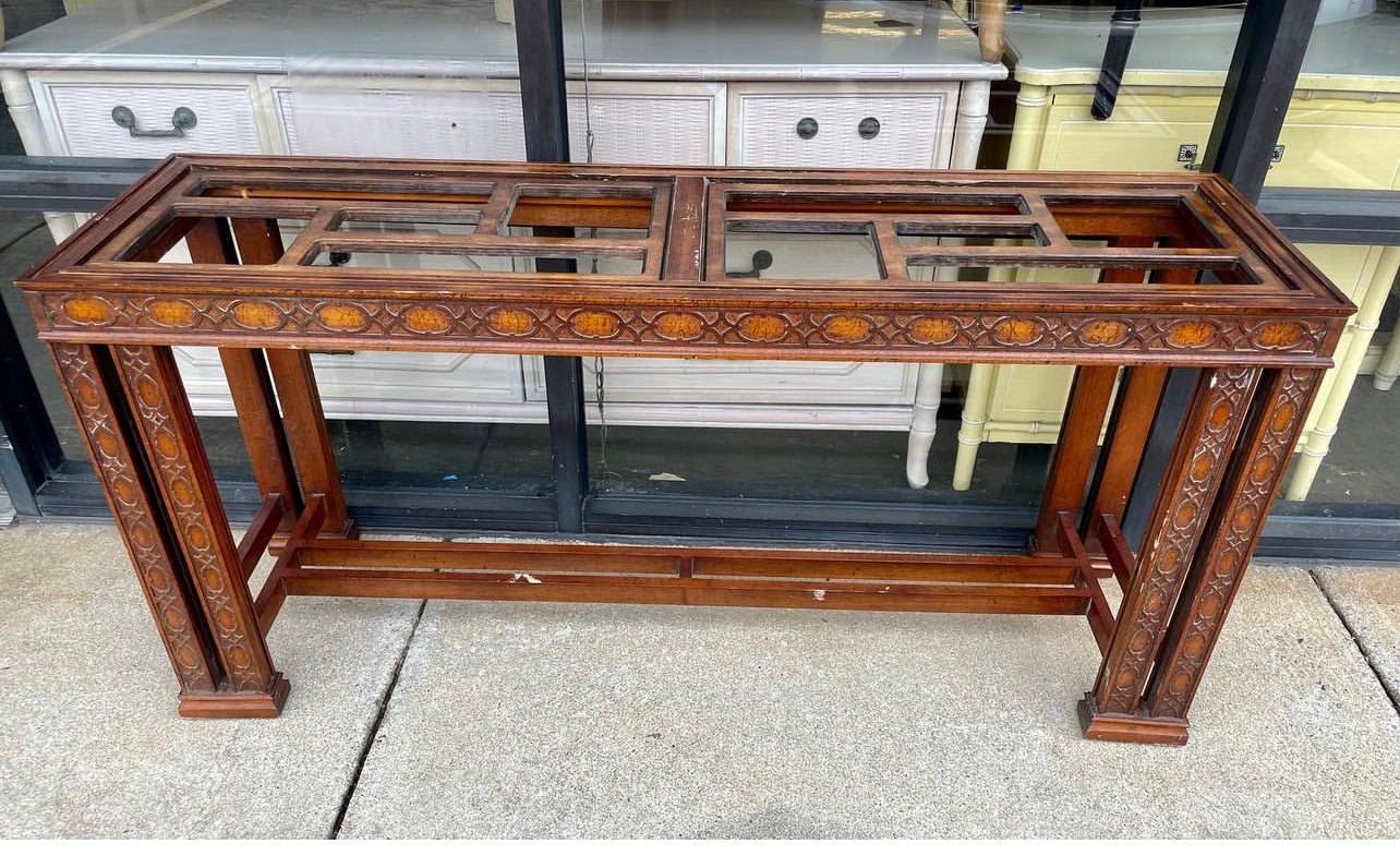 Fretwork Console Table